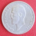 2 Lei Romania 1910 Vf  Silver edge Fluted   Carol I   Km  43