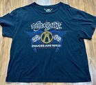 Aerosmith Deuces Are Wild Shirt Black Xlarge Short