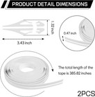 2 Rolls X 32ft Vinyl Pinstriping Tape For Cars And Motorcycles  D Color  White