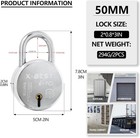 50mm High Security Keyed Alike Padlocks With 3 Keys Short Shackle Padlock-pac