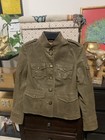 Tory Burch Sargeant Pepper Leather Jacket Olive Color Size 2