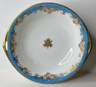 Antique Hand Painted Blue Gold Nippon Serving Berry Bowl Set Of 6 Excellent