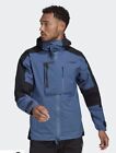 Nwt Adidas Terrex Xploric Rain rdy Hiking Jacket Wonder Steel black Men   s Sz M