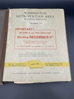 Vintage Dec 1952 Washington Dc Metropolitan Area Telephone Directory Phone Book