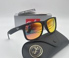  brand New  Ray-ban Rb4165 Man Polarized Sunglasses Justin Red Orange Lens Uv400