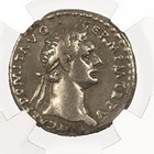 Domitian Ar Denarius Silver Roman Empire Ad 81-96 Ngc Vf Certified Ancient Coin