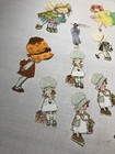 Mixed Lot Victorian Scrap Girls Women Hand Cut Wrapping Paper Greeting Cards