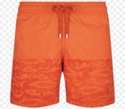 Nwt Vilebrequin Swim Trunks Water Reactive Moorea - 2xl - Orange - Men - Xxl