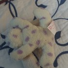 Russ Plush Bunny Rabbit Stuffed Animal White With Purple Polka Dots