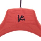 Isaia Suit Hanger Size 40 In Orangey Red With Purple Coral Composite