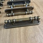 Lot Of 20 Vintage Rd Canada 1977 Brass Door Cabinet Drawer Pulls Plates Handles