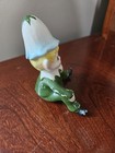Vintage Norcrest Green Pixie Elf Figurine Japan Hand Painted