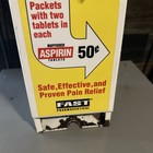 Vintage 50c Bayer Aspirin Dispenser Machine With Original Keys And Aspirin Tins