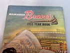 1955 Milwaukee Braves Mlb Yearbook Hank Aaron Warren Spahn Vintage 