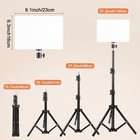 New 2pc 10in Led Video Light Kit 43in Tripods Usb 3 Color Studio
