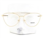 Versace Eyeglasses Ve1296 1002 Glasses Shiny Gold Metal Black 57mm With Case