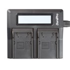 Lcd Dual Rapid Battery Charger For Trimble 5800 54344 Survey Gps Pentax Ei-d-li1