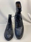 Vtg 1983 Addison Shoe Co Black Combat Boots Mens Size 12 R Military Leather Guc