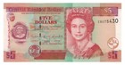 Belize 5 Dollars  12-01-2022  - Qeii animals ruins p-67i  B525i Unc