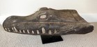 Sepik River Papua New Guinea Carved Canoe Prow  18 Inch On Metal Stand