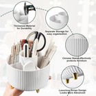 Makeup Brush Holder Organizer 360   Rotating Makeup Brush Organizer 5 Slot Make