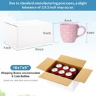 10 Pack 10x7x5 Inch Small Shipping Boxes White Corrugated Cardboard Boxes Mailer