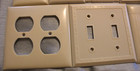Vintage Lot Of 16 Ivory Color Bakelite Electric Outlet Wall Switch Plate Covers