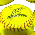 Official Softball Lot Of 24 Assorted 12    Mostly Worth Ncaa See Pics For Details