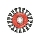 4 Inch Twist Knotted Wire Wheel Brush twist Wire Wheel For Grinders  5 8 -11 Unc