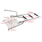 Telescoping Boat Ladder Stainless Steel 3 Step With Platform 2 Handrails