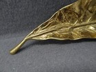 Virginia Metalcrafters Tobacco Leaf Tray 3-61 Brass Oskar Jw Hansen 1962 Vtg Va