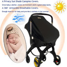 Car Seat Cover For Babies Sunshade Protection - Carseat-covers Canopy W priva   