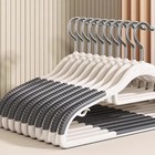 10pcs Heavy Duty Plastic Clothes Hangers Non Slip Scratch Resistant Drying Rack