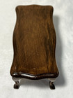 Vintage Dollhouse Miniature Walnut Curvy Top Coffee Table 1 12 Read