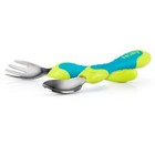2 Piece Stainless Steel Utensil  Blue green  2 Count