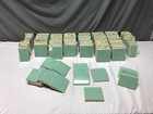 Vtg Lot 244 Ae Made Usa Jadeite Green Ceramic Bathroom Tiles 4  Sq Old 741-25b