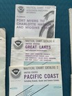 Lot Of 11 Florida Noaa Nautical Navigational Maps Charts 1985-1986 Florida   Etc
