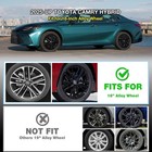 Black Wheel Skins For 2025 Toyota Camry Hybrid 18 Inch  4 Pack