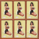 Lot 6 Vintage Strip Poker Playing Pinup Cards Earl Macpherson 1946  Mint H