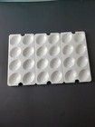 Tupperware Egg Inserts Trays Set Of 3 Holds 24 Eggs Deviled Egg Holder White New