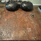 Antique Wall Hand Crank  Telephone Oak Wood Ringer Bell Box