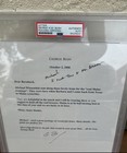 President George H  W  Bush Signed Letter Handwriting Psa Encapsulated