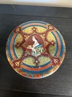 Vintage Hostess Round Metal Fruitcake Tin Art Nouveau Continental Baking Co 