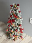 Rare Mcm Vintage American Pines Novelty 36    Snow Flocked Christmas Tree Candy