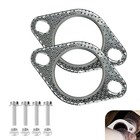 2pcs 2 5 Inch Auto Exhaust Seal Gasket  Two Hole Seal Muffler