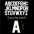2 3-inch Iron-on Letters Heat Transfer Letters Diy Letters Jersey Clothing T-shi