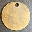 Anaconda Copper Mining Co  Bonner  Mt Saw Mill Brass Tool Check Tag 32 5mm  543