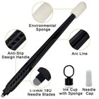 5pcs 18u Disposable Microblading Pen Permanent Makeup Eyebrow With Tip Sponge