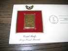 1980 Finger Coral Reef Hawaii Fdc Gold Golden Cover Replica Stamp