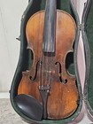 Vtg Copy Antonius Stradivarius 4 4 Violin W  Case Bow Shoulderest Repair Restore
